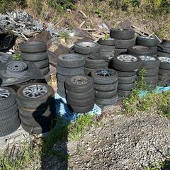 使えるタイヤ付き　鉄ホイール　AW　いろいろ種類あります！の画像