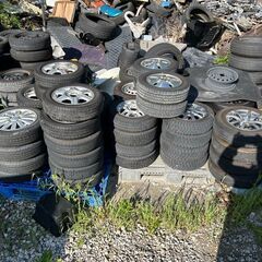 使えるタイヤ付き　鉄ホイール　AW　いろいろ種類あります！の画像