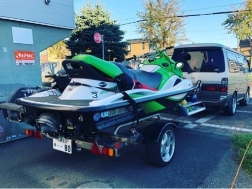 淡水のみ使用　Kawasaki カワサキ15f  ステンレストレーラー込み