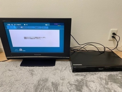 【受け渡し予定者決定】 Panasonic テレビ レコーダー セット