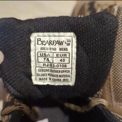 [譲ります]ベアパウ　ブーツ メンズ サイズ7.5 の画像