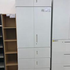 ★ジモティ割あり★  鍵付き書庫（上下分割） ゲレー H225×...