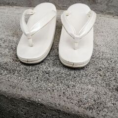 草履　白系　Mサイズ　23.5　24.0　