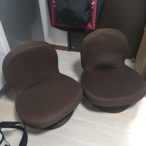 【お引取先決定しました】回転式座椅子 2個セット