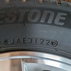 ブリヂストン　VRX3　ダイハツ純正ホイール　13インチの画像
