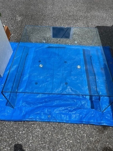 オールガラステーブル