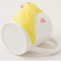 新品未使用   インコのペアマグカップ　の画像