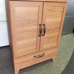 ◆メーカー不明　ミニ食器棚◆約90×60×40cm　引き出し付き...