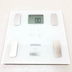 ss6325　体重計 2個セット オムロン HBF-214 タニタ HA-851-BL ホワイト 水色 ヘルスメーター 白 OMRON カラダスキャン TANITA 体組成計 アナログ 体重計 中古の画像
