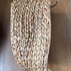カゴ　自然素材バスケット　ニトリの画像