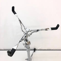 ss6329　Pearl スネアスタンド パール楽器 スネアドラムスタンド 折りたたみ シルバー コンパクト ドラム 角度調整可 高さ調整可 スネアスタンド 中古の画像