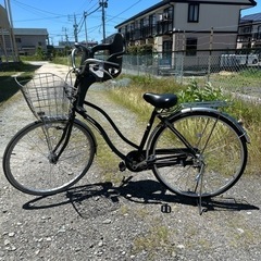 27インチの自転車とOGKの前載せシート