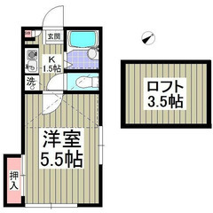 家賃1ヵ月無料実施中！原則保証人不要！生活保護・外国籍ご相談可能です！蕨市中央7丁目　1Kアパートの画像