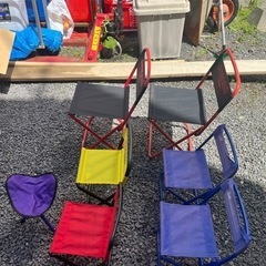 一個300円　キャンプ 折り畳みイス 　の画像