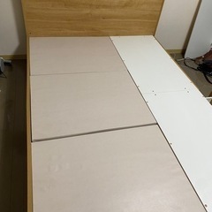 収納付きダブルベッド　週末限定価格　