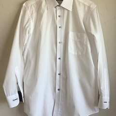 【中古美品】ワイシャツ　長袖　ボタンダウン　カッターシャツ　ビジ...