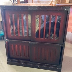 A-621　昭和レトロ　家具 収納家具 キャビネット