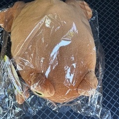 ふわふわ ぬいぐるみ カエル ミニ ブラウンの画像