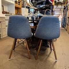 《売約済》【武蔵小山店】ダイニングセット 3点セット 2人暮らし 2人掛け 2人用テーブル イス 椅子 ダイニングテーブル ダイニングチェア ダイニング シェルチェア 検) イームズ リプロダクト リプロ おしゃれ 品川区 リサイクルショップ ランバールーム 武蔵小山店 武蔵小山パルム 戸越銀座 の画像