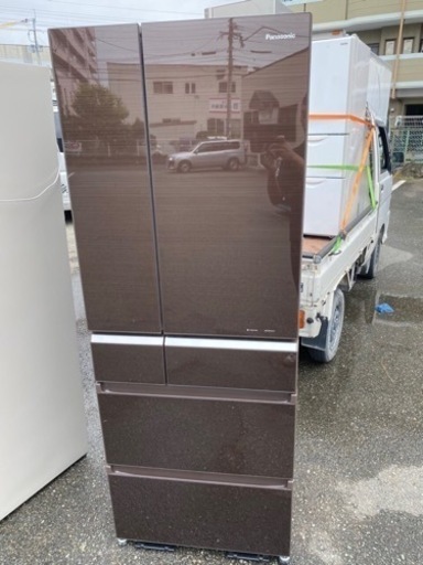 北九州市内配送無料　保証付き　パナソニック Panasonic NR-F502XPV-T [パーシャル搭載冷蔵庫 （501L・フレンチドア） 6ドア エコナビ/nanoe（ナノイー）搭載 XPVタイプ マチュアブラウン]