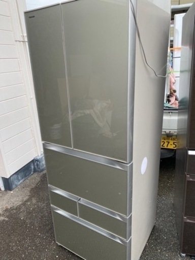 北九州市内配送無料　保証付き　東芝 TOSHIBA GR-G51FXV(ZS) [VEGETA(ベジータ) 冷凍冷蔵庫 (510L・フ