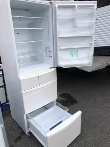 北九州市内配送無料　保証付き　2020年式　パナソニック Panasonic NR-EV41S5-W [冷蔵庫 （411L・右開き） 