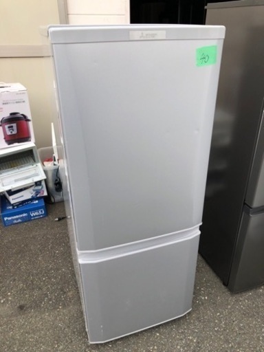 北九州市内配送無料　保証付き　三菱電機 MITSUBISHI ELECTRIC MR-P15D-S [冷蔵庫 （146L・右開き） 2ドア シャイニーシルバー]