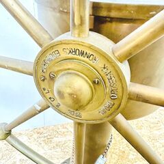JOHN HASTIE＆CO.LTD.GREENOCK 操舵輪 オブジェ インテリア 真鍮製 ROSEBANK IRONWORKS EDINBURGH HG.5064/5 /SL2の画像