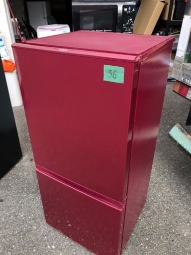 北九州市内配送無料　保証付き　AQR-16F-R 冷蔵庫 ルージュ [2ドア /右開きタイプ /157L]
