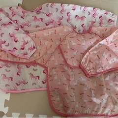 【バラ売り可】 エプロン ポケット付き 長袖 4点セットの画像