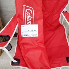 ★ジモティ割あり★ コールマンジャパン株式会社 折り畳み椅子 赤 H×D×W クリーニング済み TJ5772の画像