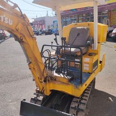 【引取限定】コマツ KOMATSU PC05 バックホー パワーショベル ミニユンボ 稼働時間1231h 【下関店】【中古】の画像