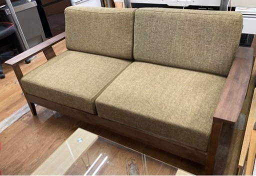 エルモソファ グリーン ファブリックソファ 中古