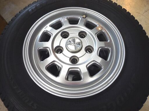 商用 スタッドレスタイヤ ホイール付き 4本セット ブリヂストン VL1 165R13 6PR LT 2021年製 Weds VICENTE 5穴 114.3 ET45 札幌 新道東店