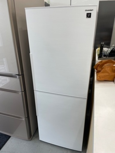 SHARP シャープ プラズマクラスター 2ドア冷蔵庫 SJ-PD28E-W ホワイト 2019年製 右開き ノンフロン冷凍冷蔵庫 280L 動作品
