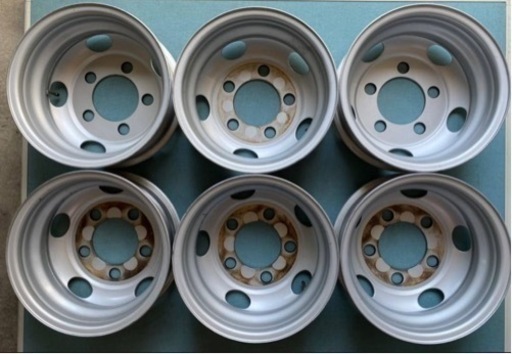 新車外し トヨタ ダイナ トヨエース 日野 デュトロ TOPY TFAC 16×5.5K 5穴 スチールホイール 6本セット