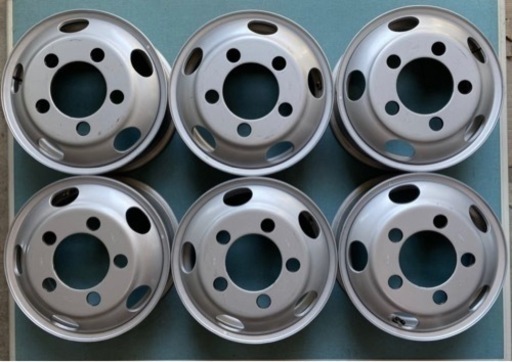 新車外し トヨタ ダイナ トヨエース 日野 デュトロ TOPY TFAC 16×5.5K 5穴 スチールホイール 6本セット