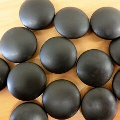 ■囲碁 碁石　蛤180 那智黒181 厚さ9.2mm 33号 はまぐり なちぐろ 札幌 西区 西野の画像