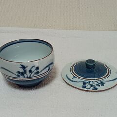 最終値下げ、持ち手付き急須&蓋付き湯飲み５個セットの画像
