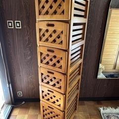 35×43×155 木製の棚の画像