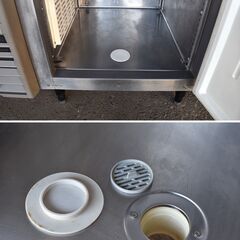 【ヤ取6/23終了】≪yt1282ジ≫ 福島工業 業務用冷蔵庫 YRW-090RM2 右開き 幅90cm 1ドア コールドテーブル AC100V 2018年製 製造番号8J-21831 現状品 60324-09の画像