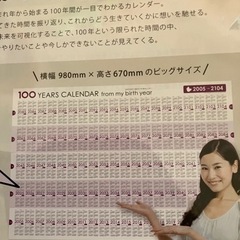新品　100年カレンダーの画像