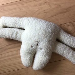 ドア ストッパー クッション 木製フィンガープロテクターウサギクマ人形の画像