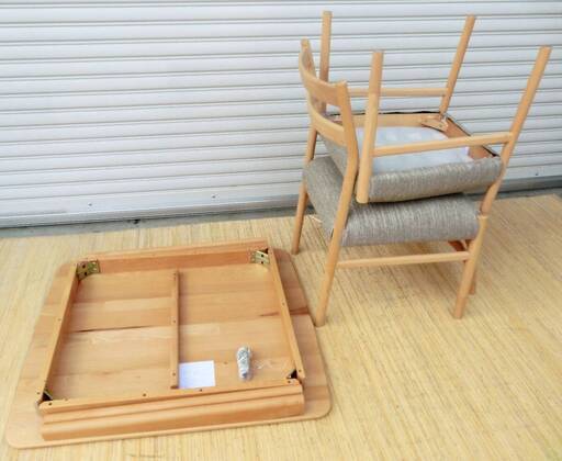 【Nonさん専用　椅子二脚】ニトリ Ｎコレクション ダイニングテーブルセット ニトリ ダイニングテーブル3点セット(NコレクションT-01 135 NA