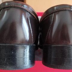 美品 セダークレスト ローファー 通学 スクール ブラウン 茶 24cmの画像