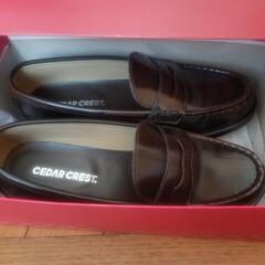 美品 セダークレスト ローファー 通学 スクール ブラウン 茶 ...