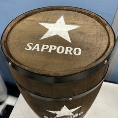 ■ビール樽 木樽 オブジェ サッポロビール■アンティーク風 ヴィンテージ風 インテリア 置物の画像