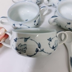 受渡者決定済み❗️無料✨スープ皿セット♪の画像