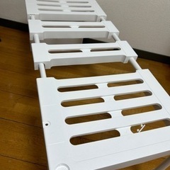 2つ！押し入れ用伸ばせるラックの画像