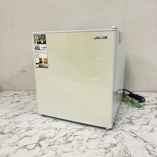 W 17587  Abitelax 一人暮らし　1D冷蔵庫 2019年製 45L ◆大阪市内・東大阪市他 6,000円以上ご購入で無料配達いたします！◆ ※京都・高槻・枚方方面◆神戸・西宮・尼崎方面◆生駒方面、大阪南部方面　それぞれ条件付き無料配送あり！